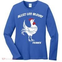 France Soccer World Allez Les Bleus Women's Long Sleeve Shirt thumb 0
