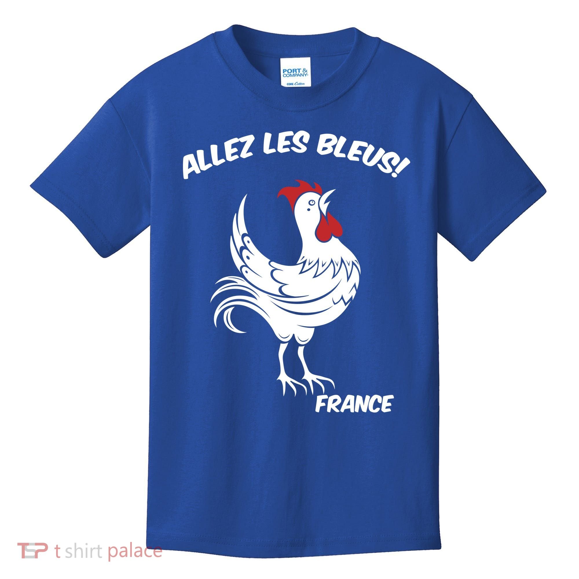 France Soccer World Allez Les Bleus Kids T-Shirt