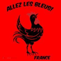 France Soccer World Allez Les Bleus Santa Hat thumb 1