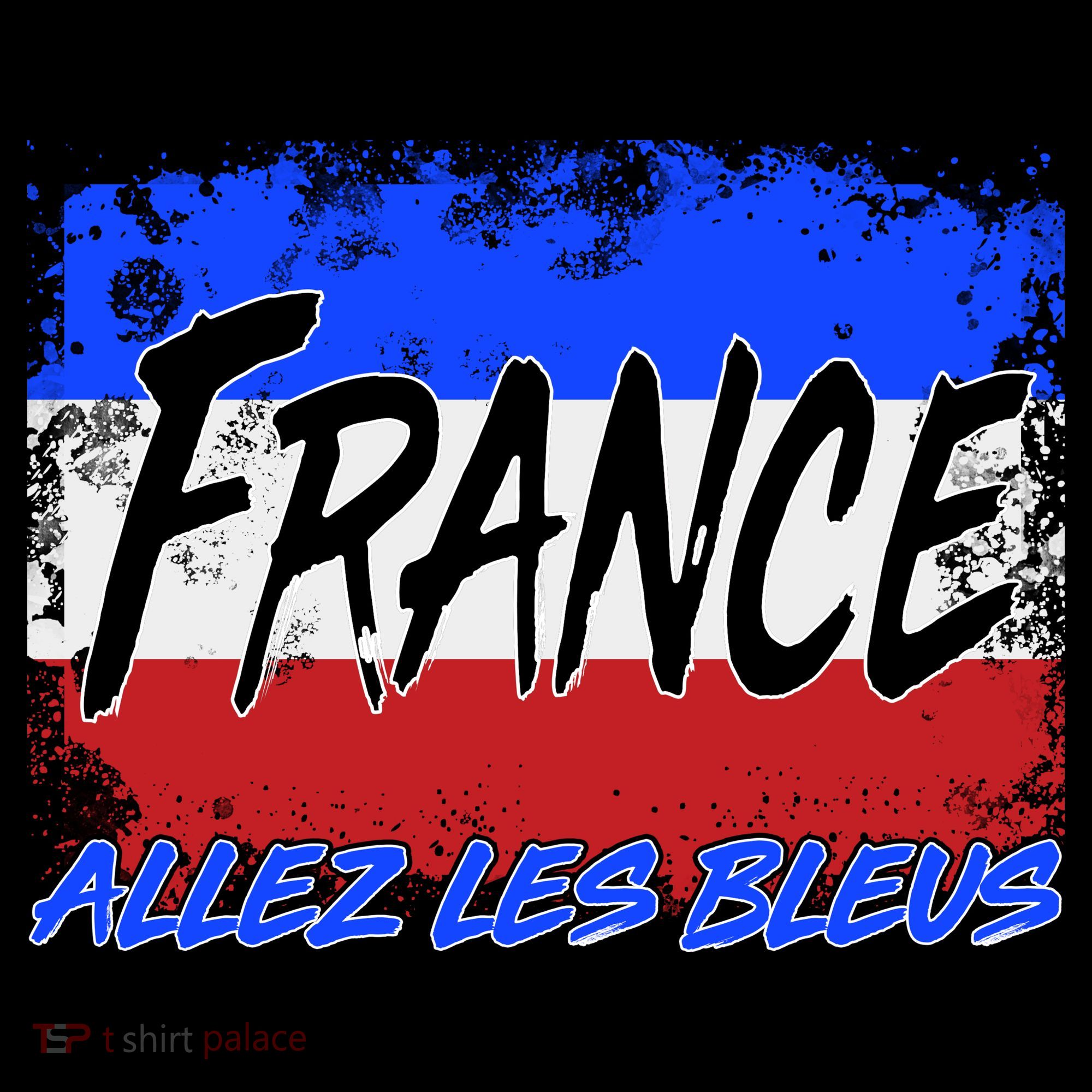 France Team Flag Allez Les Bleus Soccer Hoodie