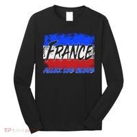 France Team Flag Allez Les Bleus Soccer Long Sleeve Shirt thumb 0