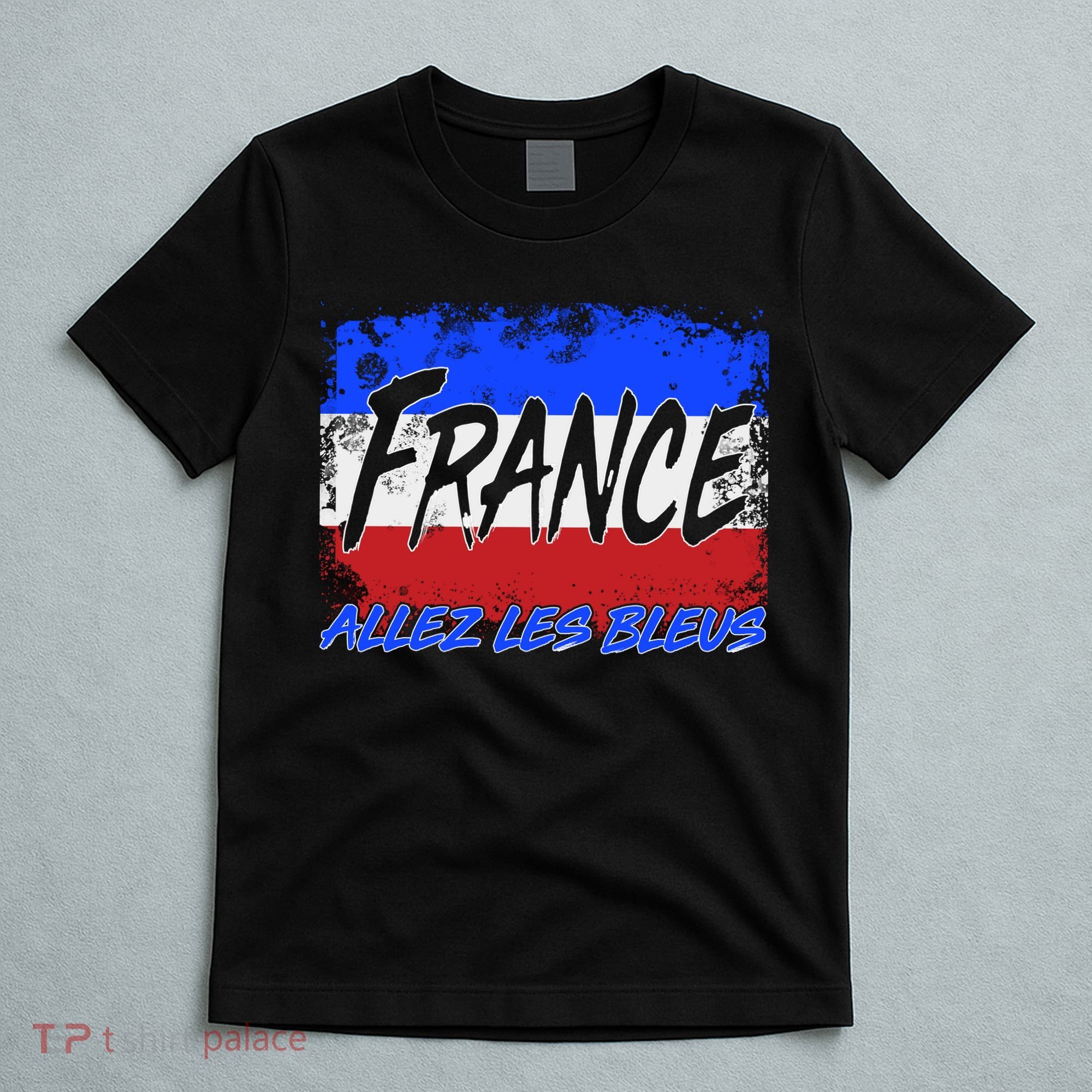France Team Flag Allez Les Bleus Soccer T-Shirt