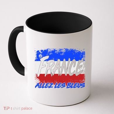 France Team Flag Allez Les Bleus Soccer Coffee Mug