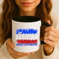 France Team Flag Allez Les Bleus Soccer Coffee Mug thumb 3