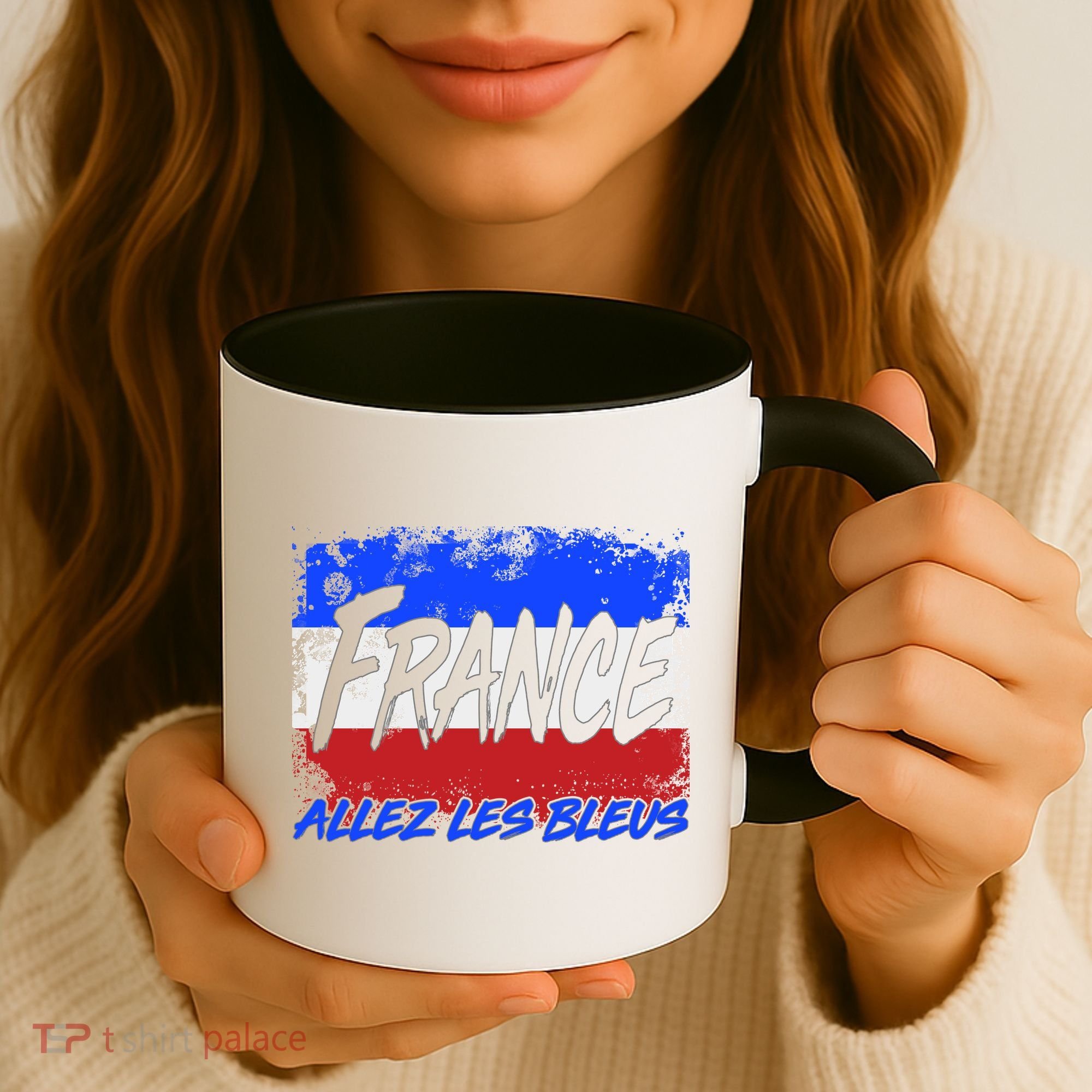 France Team Flag Allez Les Bleus Soccer Coffee Mug