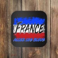 France Team Flag Allez Les Bleus Soccer Coaster thumb 0