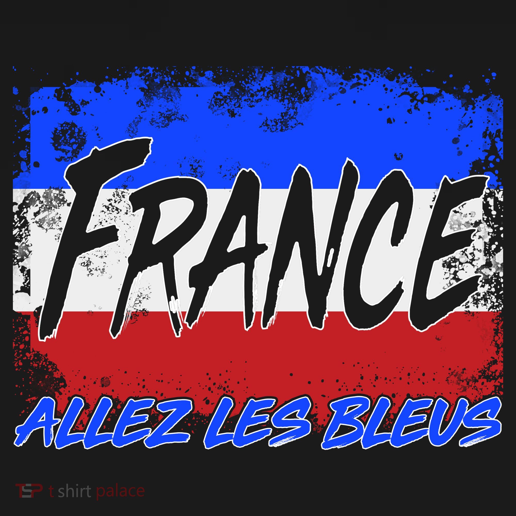 France Team Flag Allez Les Bleus Soccer Women's Hoodie
