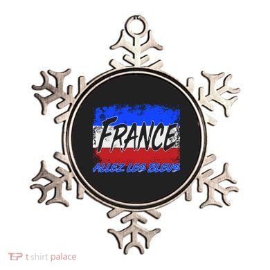 France Team Flag Allez Les Bleus Soccer Ornament