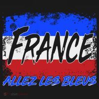 France Team Flag Allez Les Bleus Soccer Women's Tank Top thumb 5