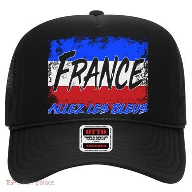 France Team Flag Allez Les Bleus Soccer Hat
