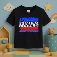 France Team Flag Allez Les Bleus Soccer Toddler T-Shirt thumb 3