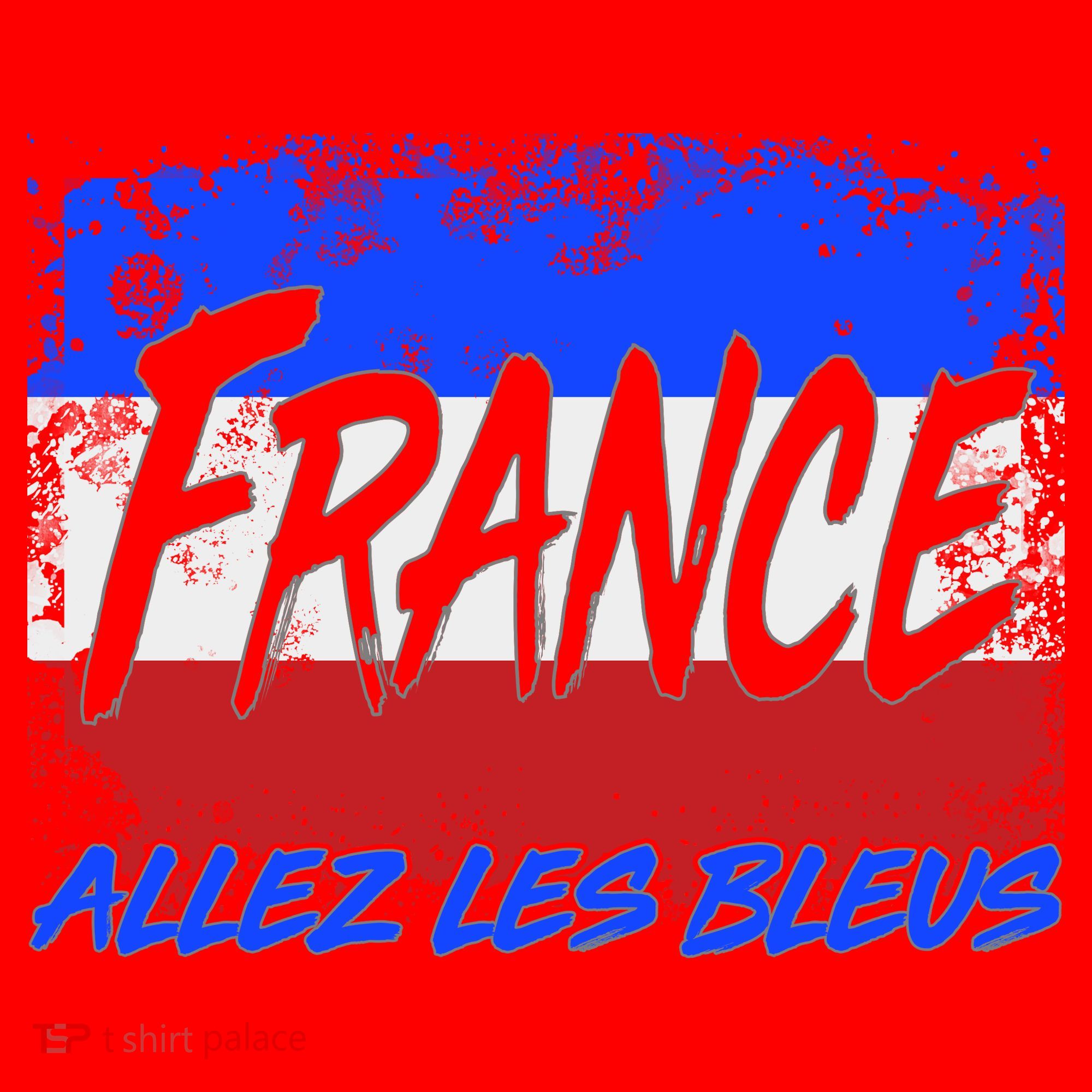 France Team Flag Allez Les Bleus Soccer Santa Hat