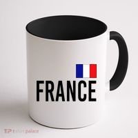 France Team Flag Logo Coffee Mug thumb 1