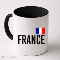 France Team Flag Logo Coffee Mug thumb 0