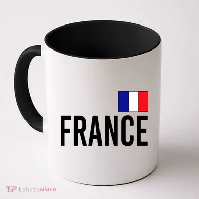 France Team Flag Logo Coffee Mug