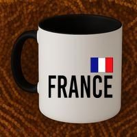France Team Flag Logo Coffee Mug thumb 2