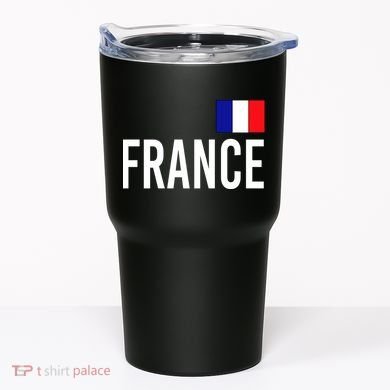France Team Flag Logo Tumbler