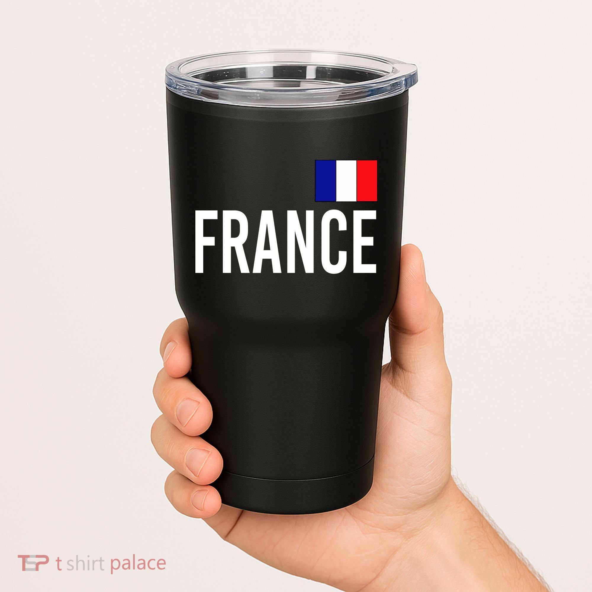France Team Flag Logo Tumbler