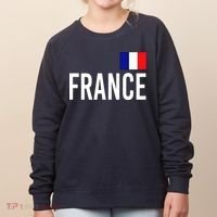France Team Flag Logo Women's Sweatshirt thumb 0