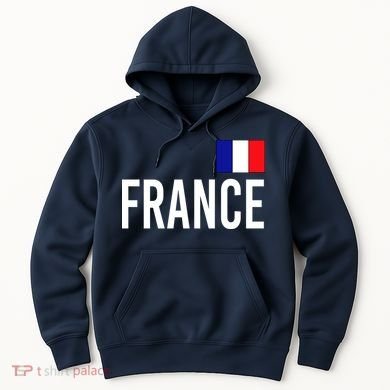 France Team Flag Logo Hoodie