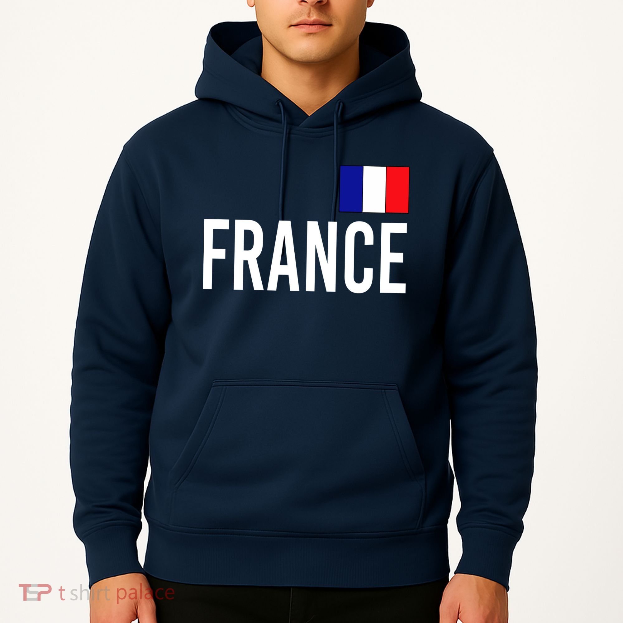 France Team Flag Logo Hoodie