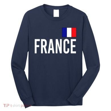 France Team Flag Logo Long Sleeve Shirt