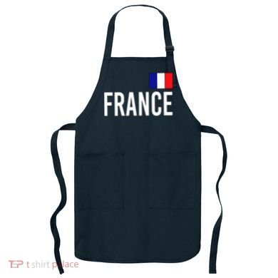 France Team Flag Logo Apron