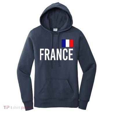 France Team Flag Logo Women's Hoodie