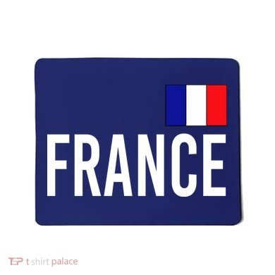 France Team Flag Logo Mousepad