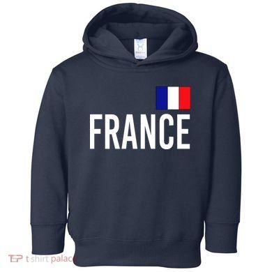 France Team Flag Logo Toddler Hoodie