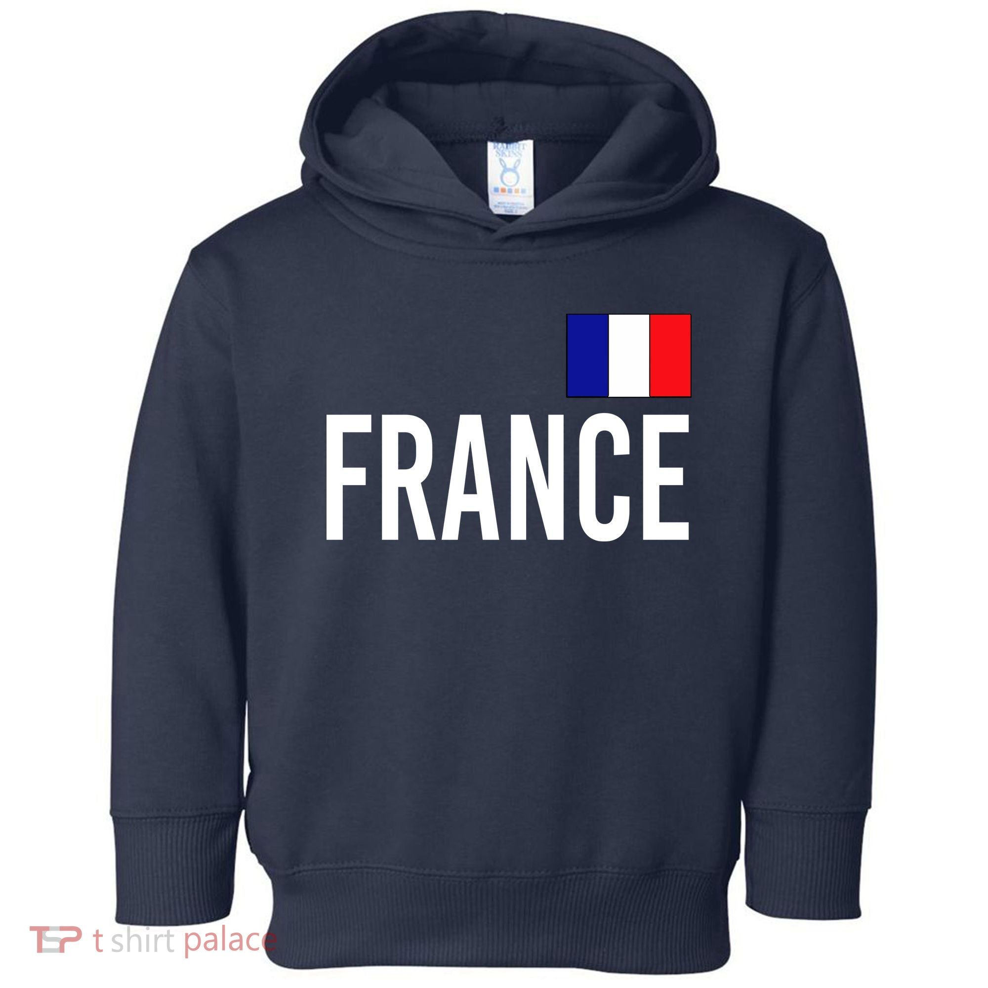 France Team Flag Logo Toddler Hoodie