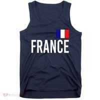 France Team Flag Logo Tank Top thumb 0