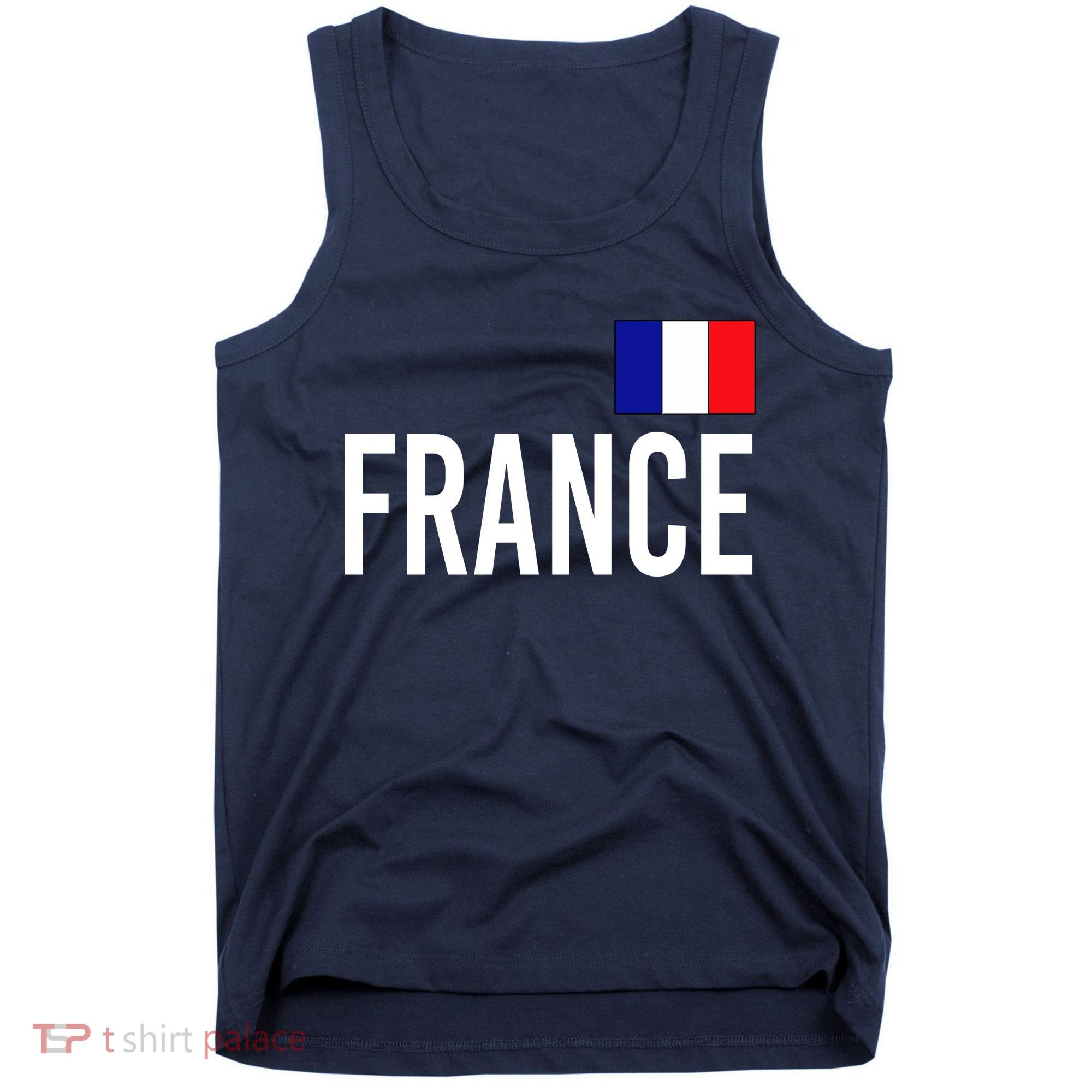 France Team Flag Logo Tank Top