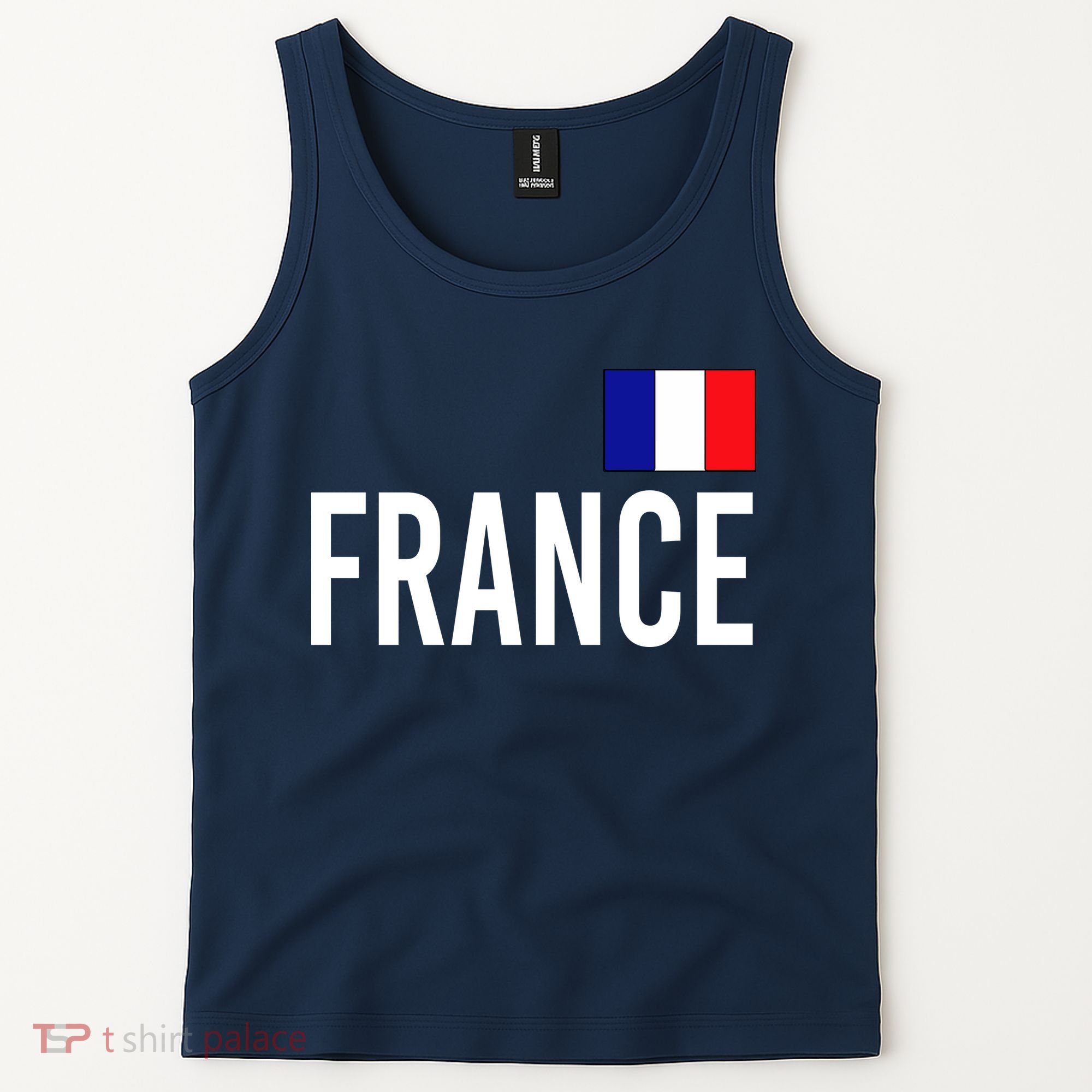 France Team Flag Logo Tank Top