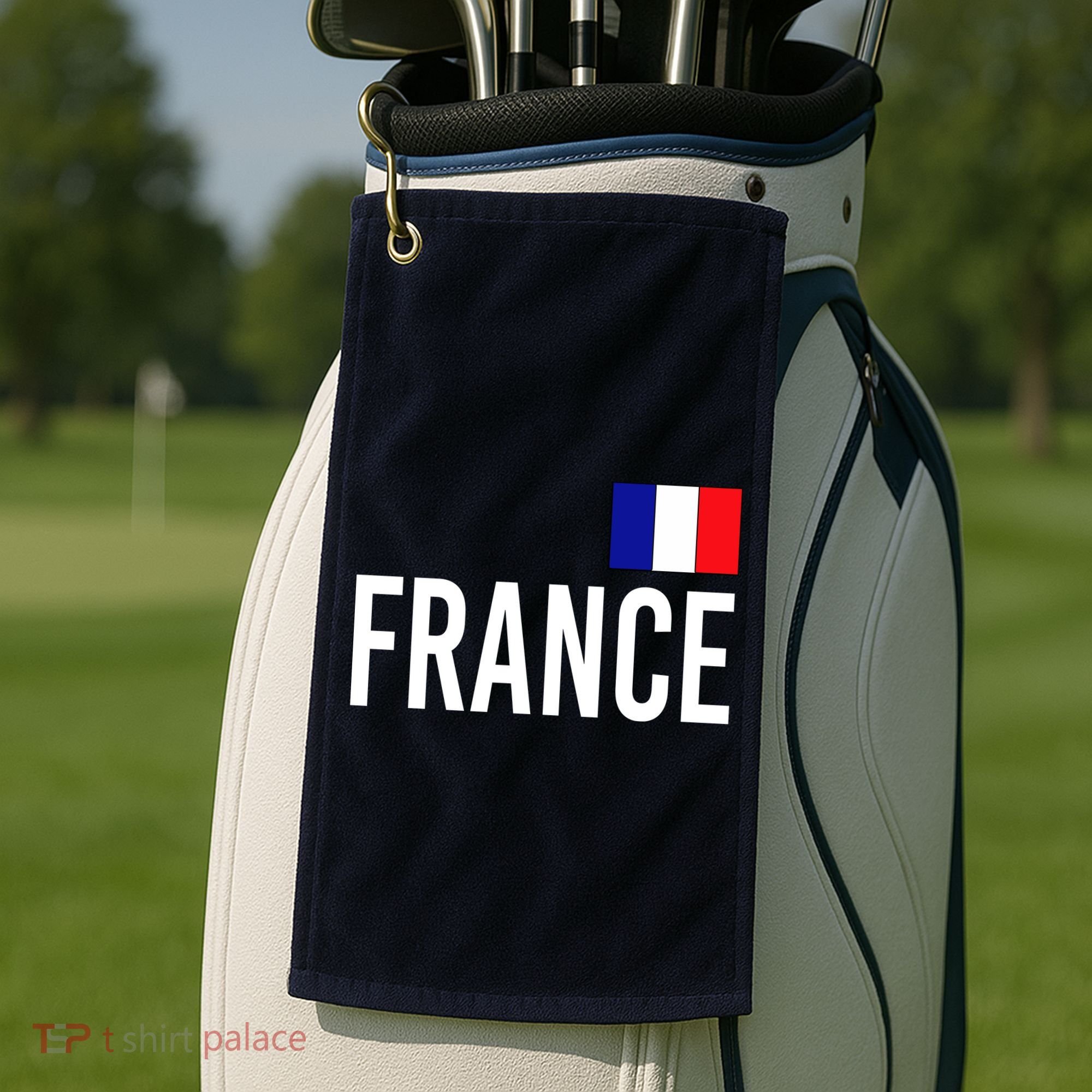 France Team Flag Logo Golf Towel