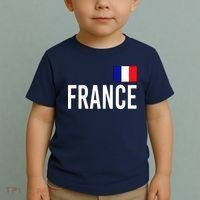 France Team Flag Logo Toddler T-Shirt thumb 2