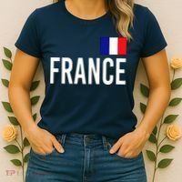 France Team Flag Logo Women's T-Shirt thumb 2