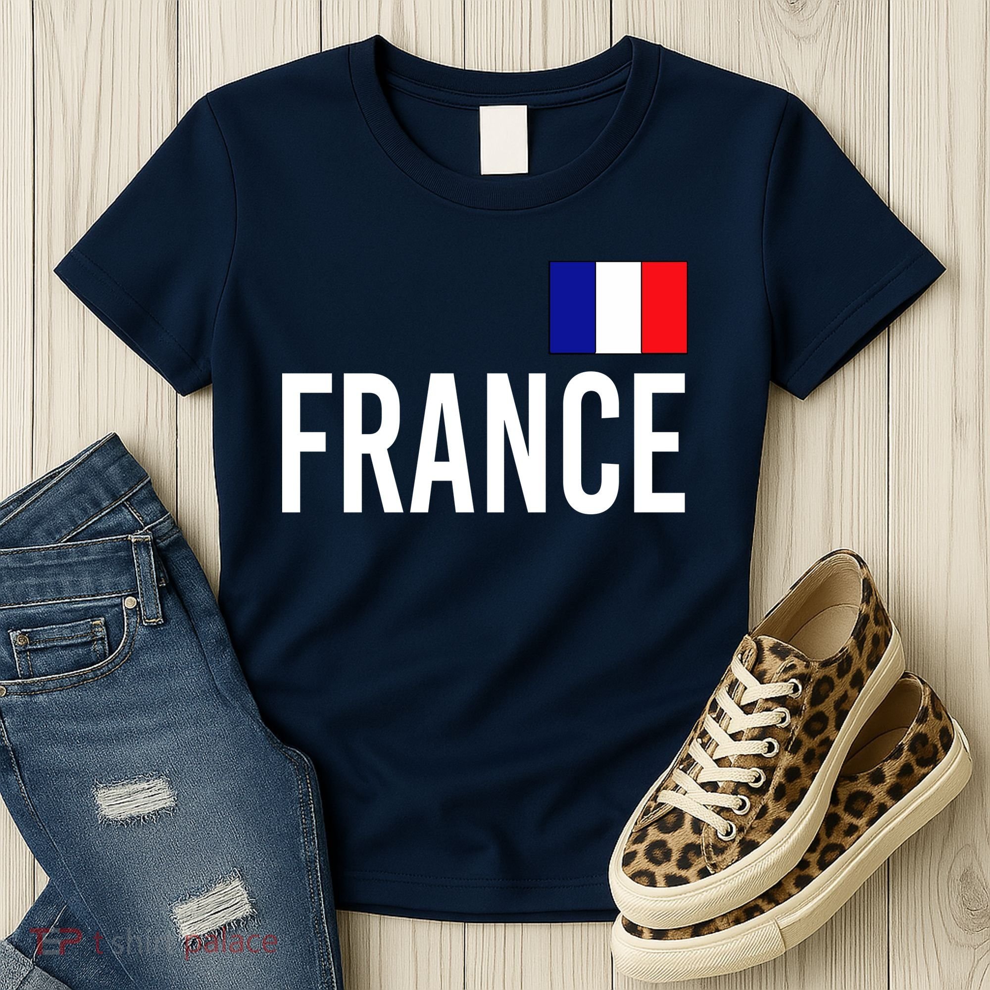 France Team Flag Logo Women's T-Shirt