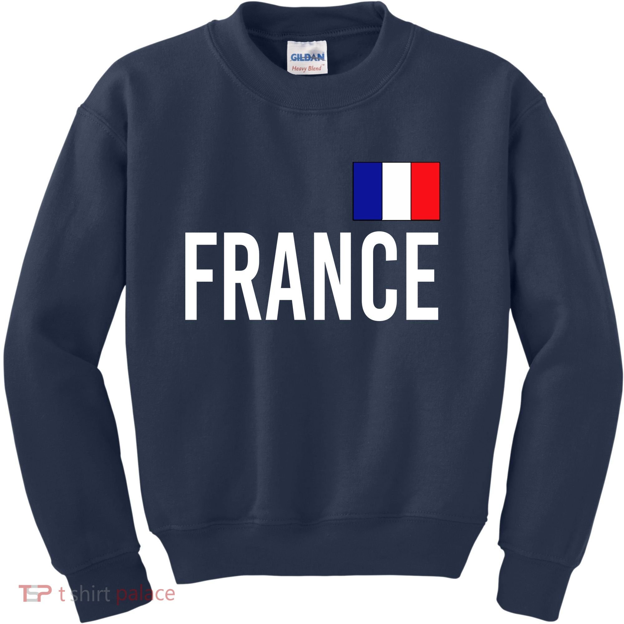 France Team Flag Logo Kids Sweatshirt