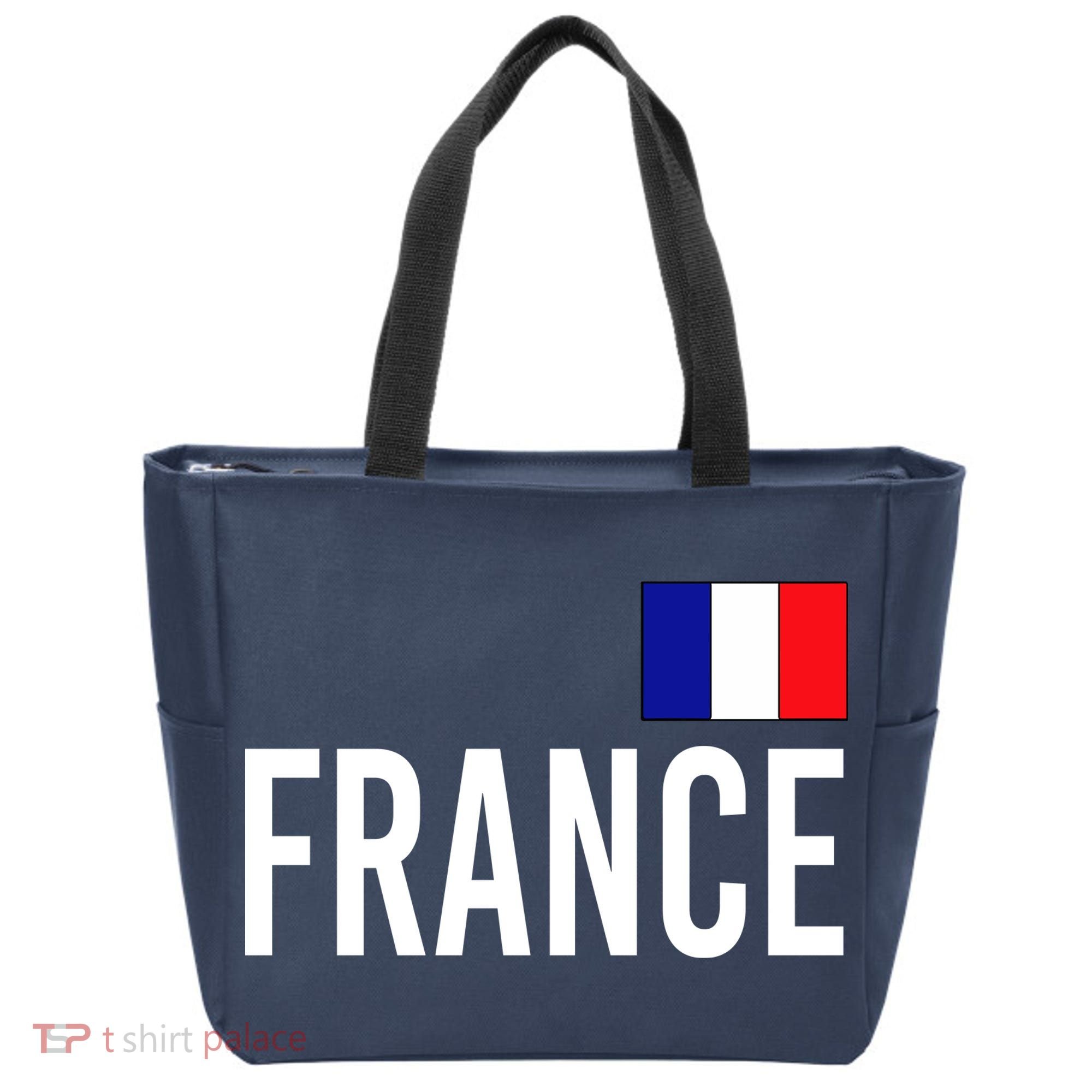 France Team Flag Logo Tote Bag