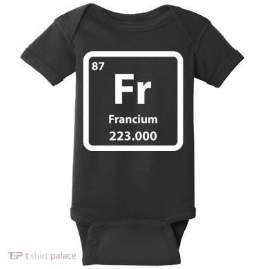 Francium Element Baby Bodysuit