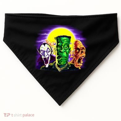 Frankenstein Halloween Monsters USA-Made Doggie Bandana
