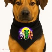 Frankenstein Halloween Monsters USA-Made Doggie Bandana thumb 1