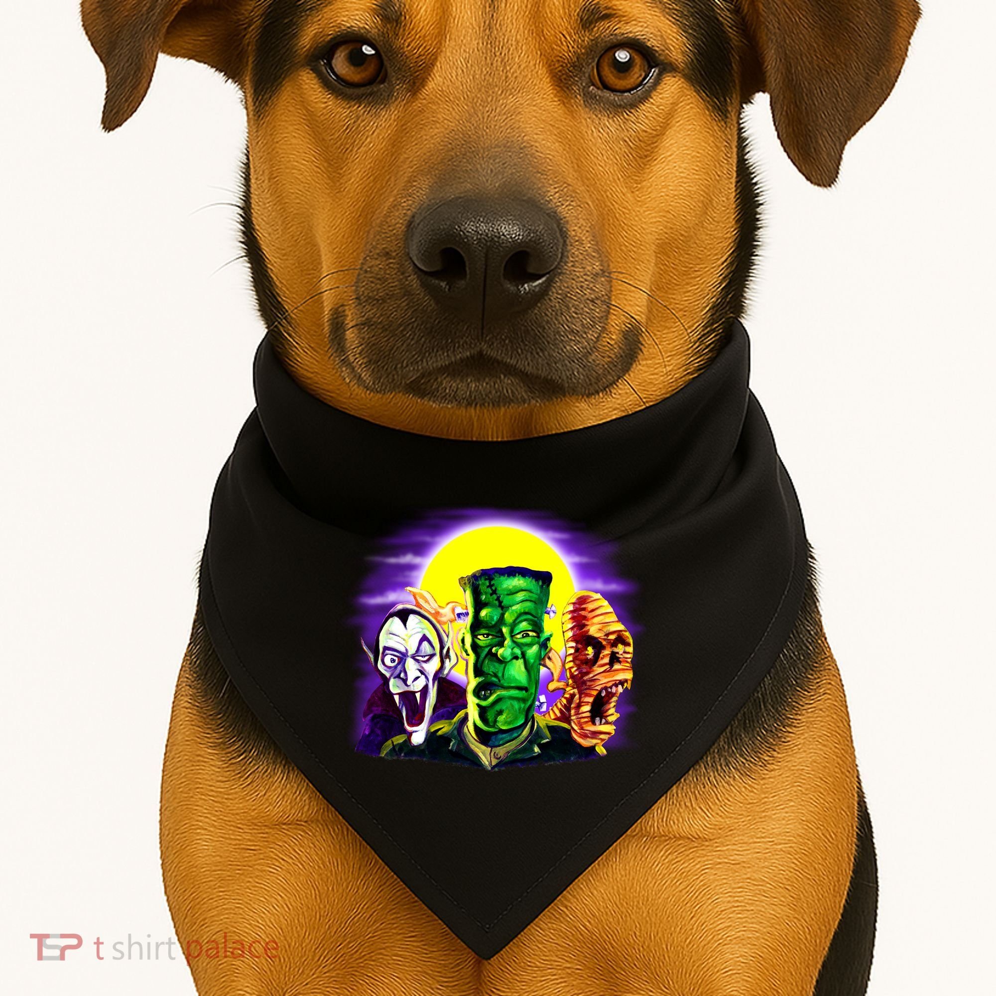 Frankenstein Halloween Monsters USA-Made Doggie Bandana