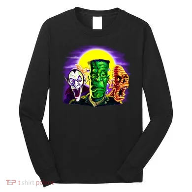 Frankenstein Halloween Monsters Long Sleeve Shirt