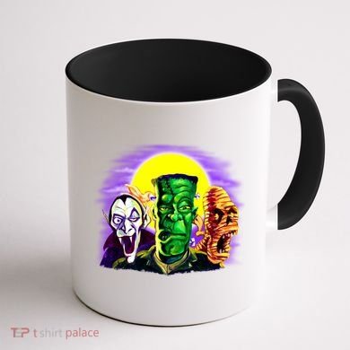 Frankenstein Halloween Monsters Coffee Mug back