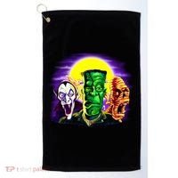 Frankenstein Halloween Monsters Golf Towel thumb 0