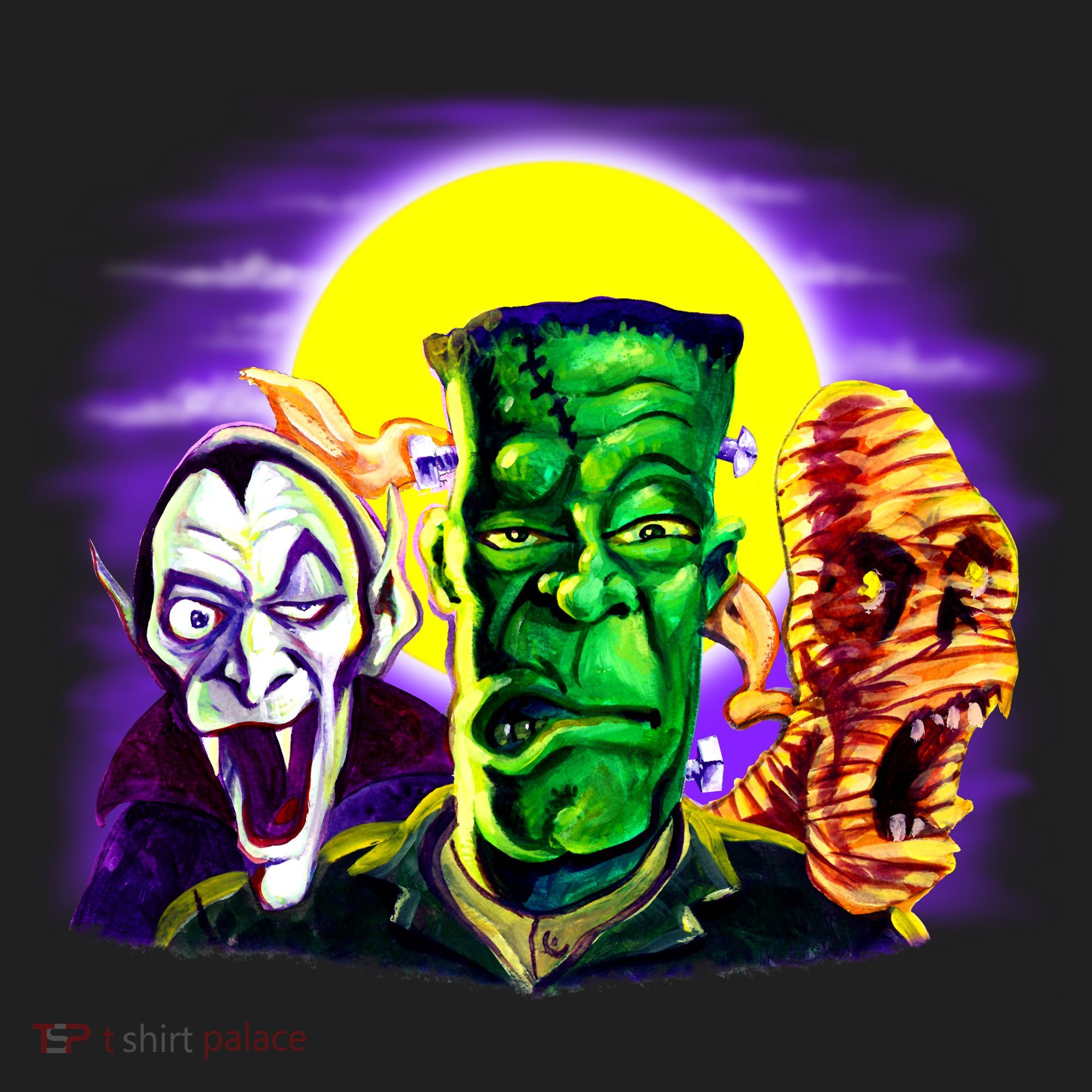 Frankenstein Halloween Monsters Golf Towel