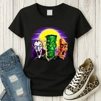 Frankenstein Halloween Monsters Women's T-Shirt thumb 3