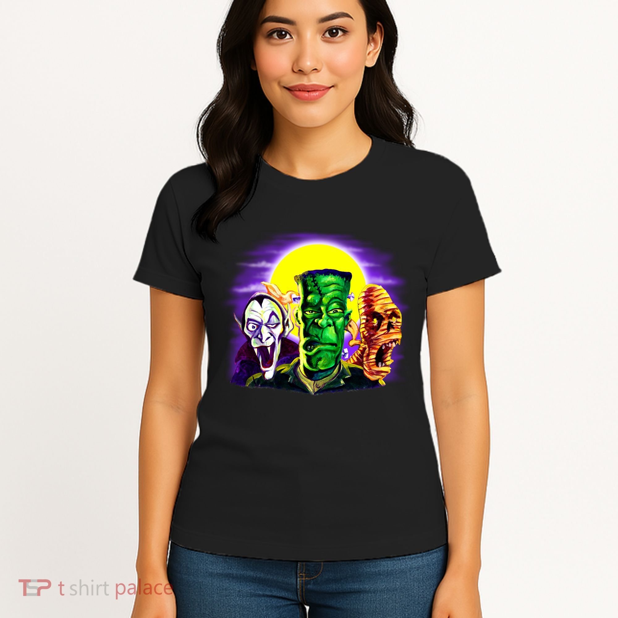 Frankenstein Halloween Monsters Women's T-Shirt
